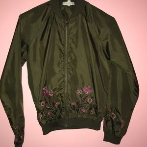 Army Green Bomber Jacket